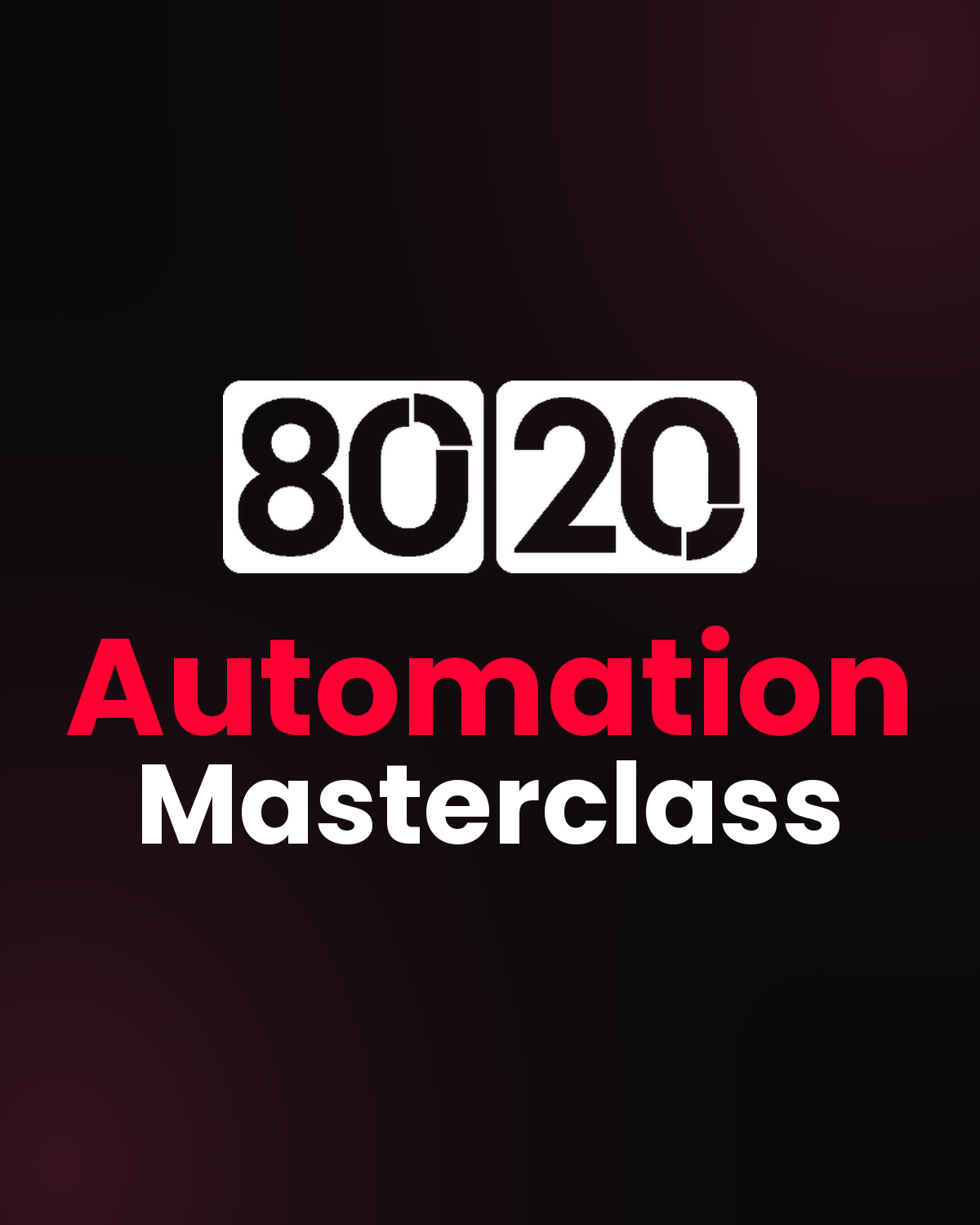 Die 80/20 Automation Masterclass, der komplette Kurs von Rainer von Massenbach